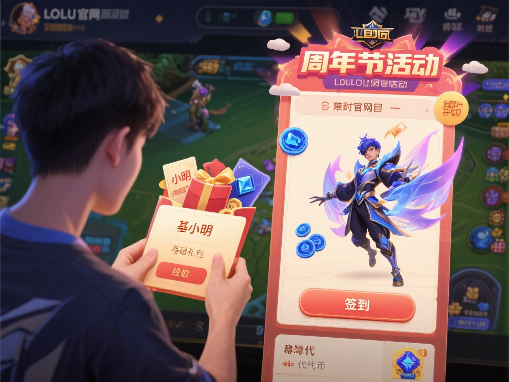以玩家小明为例，他在今年的LOL官网活动